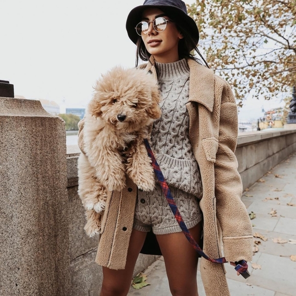 Zara 2 pieces cable knit short + sweater set - Picture 13 of 16